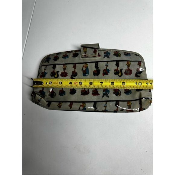 Rare Arisu Cosmetics Toiletries Fold Bag Gray - Picture 8 of 9